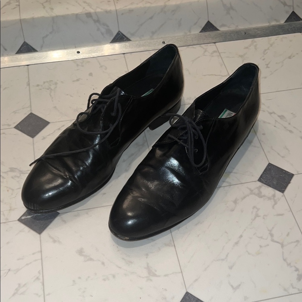 Nico Nerini Classic Black Leather Men's Shoes